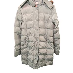 Copper key puff jacket, fleece lined remove-able hood juniors Sz14/16 teal color